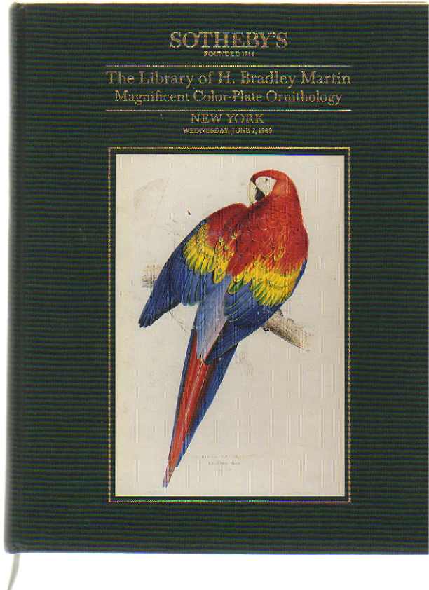 Sothebys 1989 Bradley Martin Library of Color-Plate Ornithology