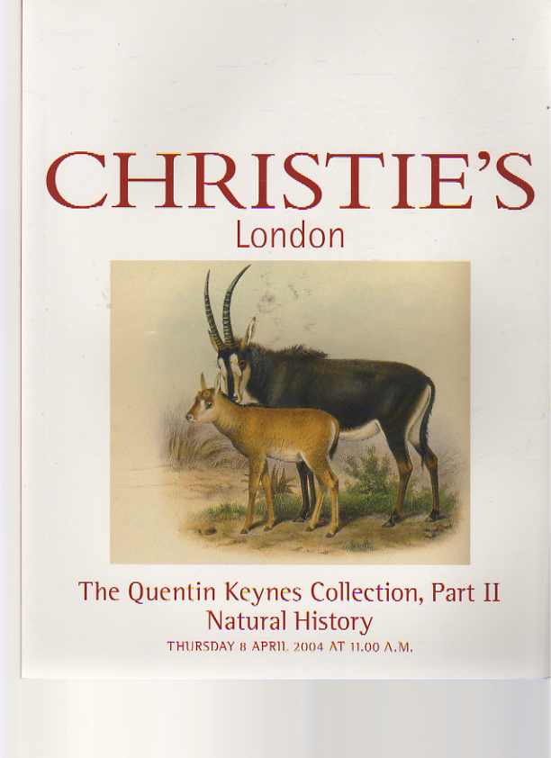 Christies 2004 Keynes Collection part II, Natural History - Click Image to Close