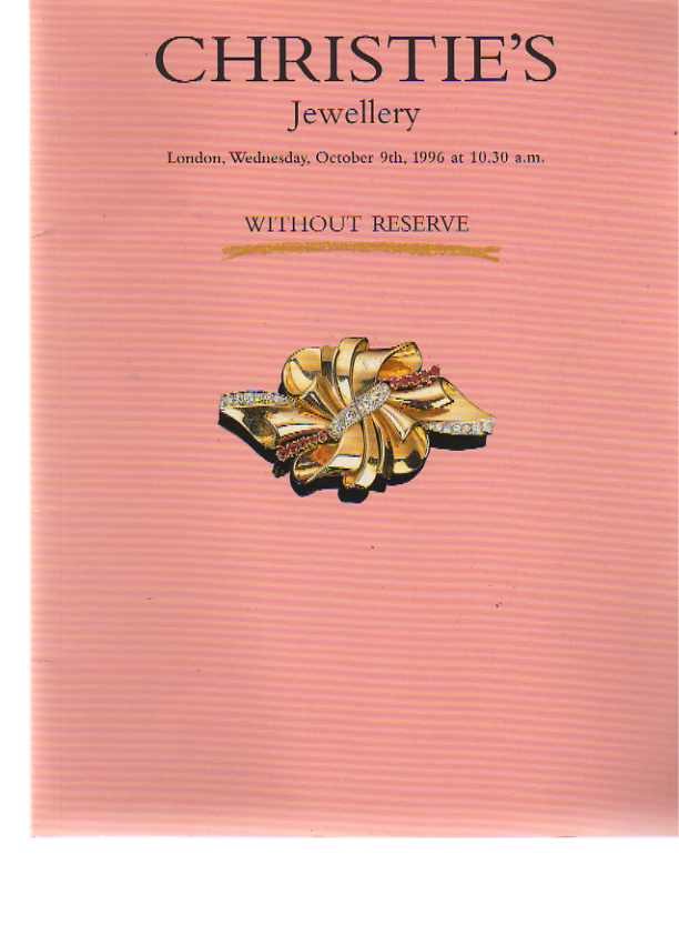 Christies October 1996 Jewellery