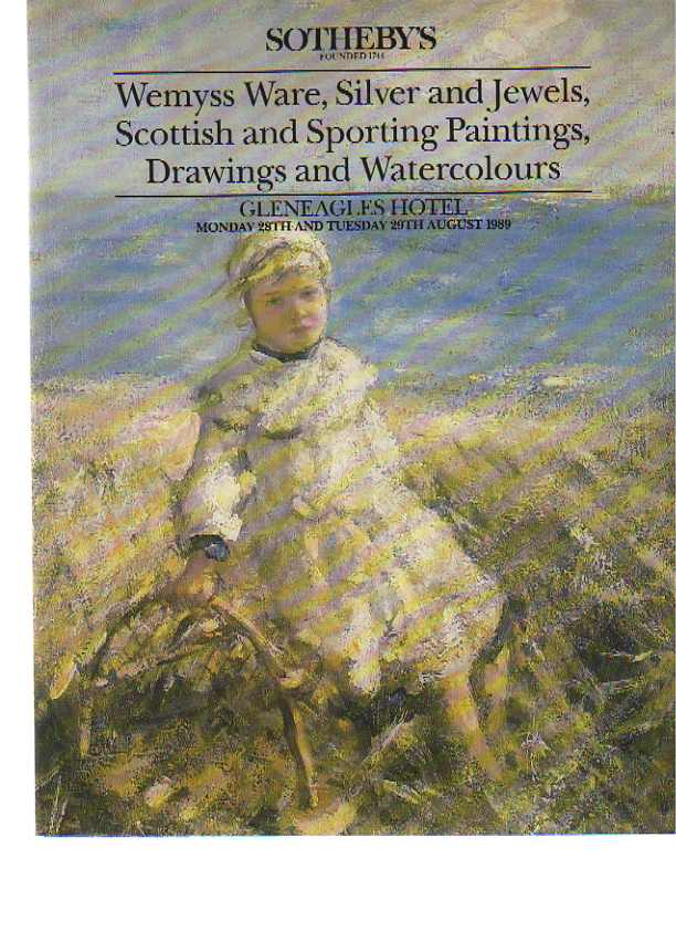 Sothebys 1989 Wemyss Ware, Scottish & Sporting Paintings