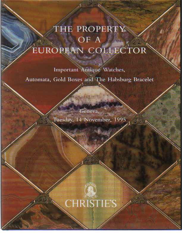 Christies 1995 Important Antique Watches, Automata, Gold Boxes