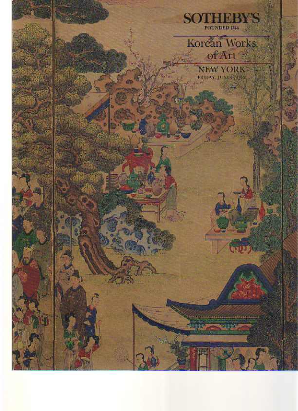 Sothebys June 1992 Korean Works of Art (Digital Only )
