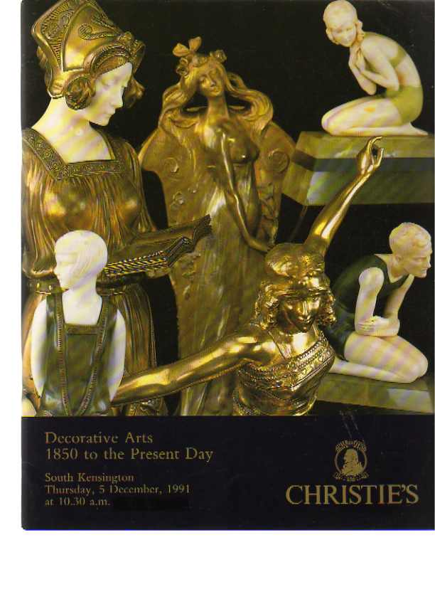 Christies 1991 Decorative Arts from 1850 to the Present Day
