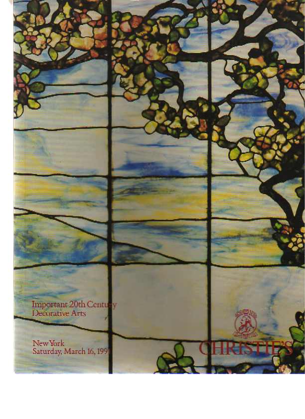 Christies March 1991 Important 20th C Decorative Arts (Digital Only)