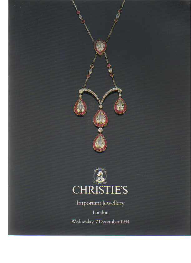 Christies December 1994 Important Jewellery (Digital Only)