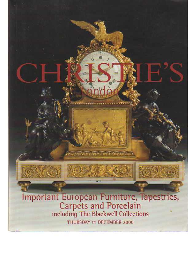 Christies 2000 Important European Furniture Tapestries Carpets