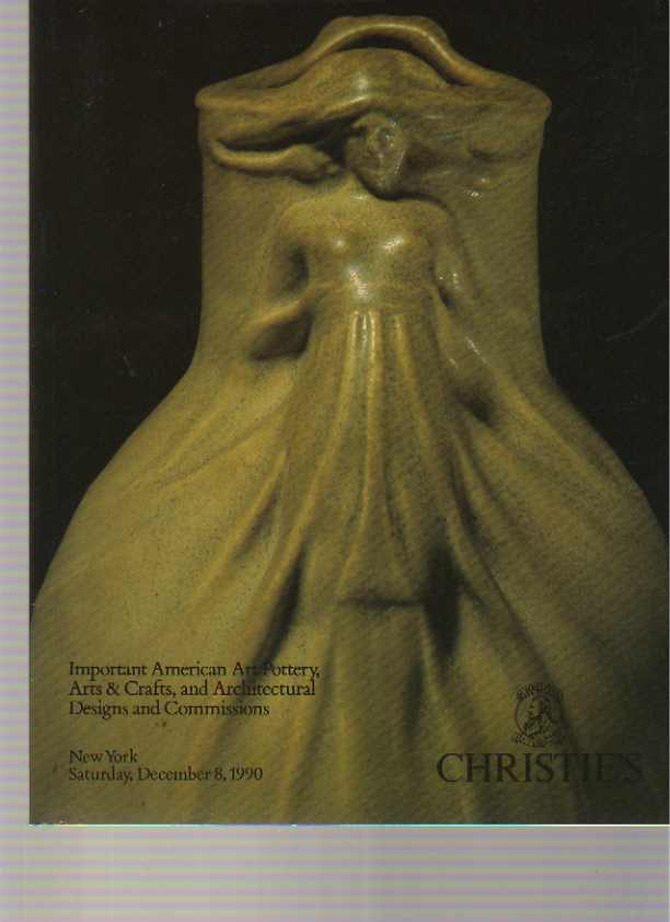 Christies 1990 Important American Art Pottery, Arts & Crafts - Click Image to Close