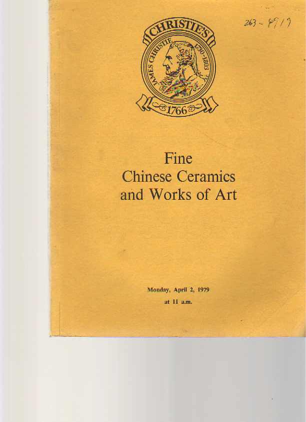 Christies 1979 Fine Chinese & Korean Ceramics & Works of Art