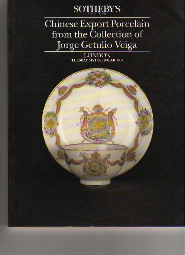 Sothebys 1989 Export Porcelain from the Collection of Jorge Getuilo Veiga