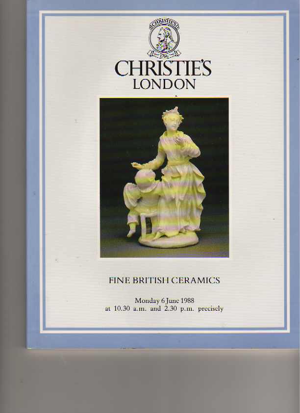 Christies 1988 Fine British Ceramics