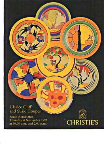 Christies 1993 Clarice Cliff and Susie Cooper - Click Image to Close