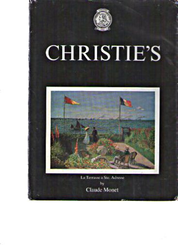 Christies 1967 La Terrasse a Ste, Adresse by Claude Monet