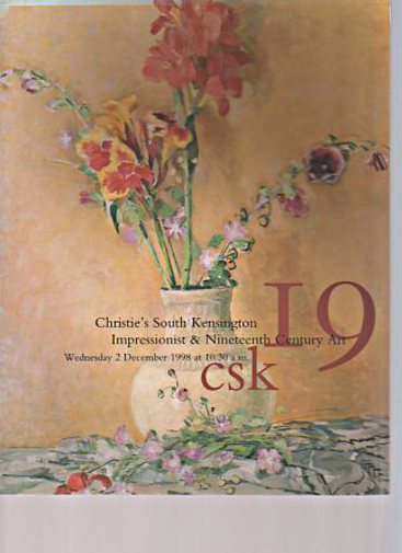 Christies December 1998 Impressionist & Nineteenth Century Art