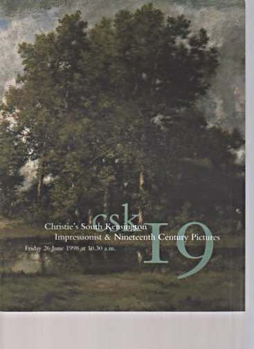Christies 1998 Impressionist & Nineteenth Century Pictures
