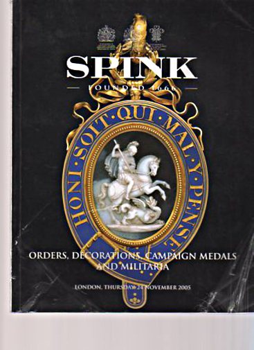 Spink 2005 Orders, Decorations, Campaign Medals and Militaria