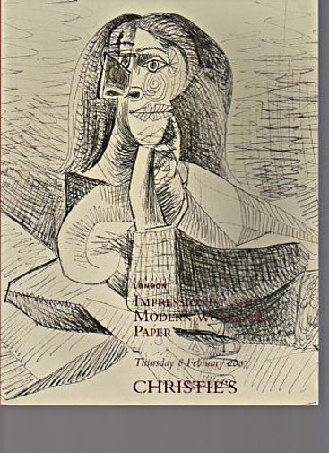 Christies February 2007 Impressionist & Modern Works on Paper