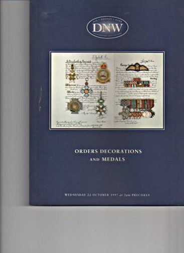 DNW October 1997 Orders, Decorations and Medals