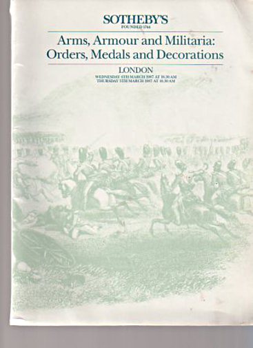 Sothebys 1987 Arms, Armour, Militaria, Orders & Medals
