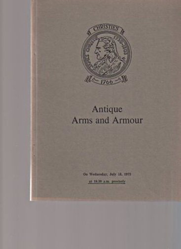 Christies 1973 Antique Arms and Armour