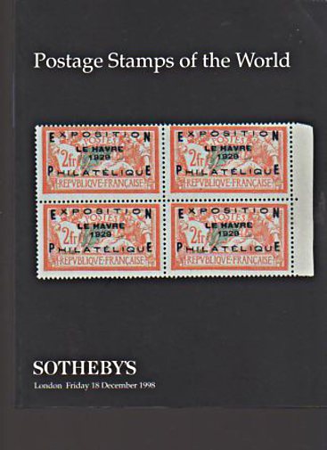 Sothebys 1998 Postage Stamps of the World