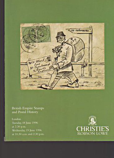Christies June 1996 British Empire Stamps & Postal History