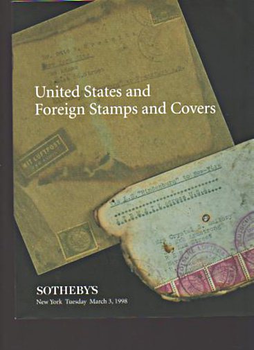 Sothebys 1998 United States & Foreign Stamps and Covers