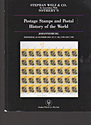Welz & Sothebys October 2001 Postage Stamps & World Postal History