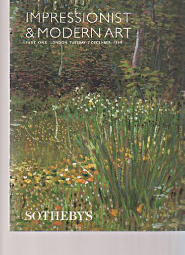 Sothebys December 1999 Impressionist & Modern Art Part I