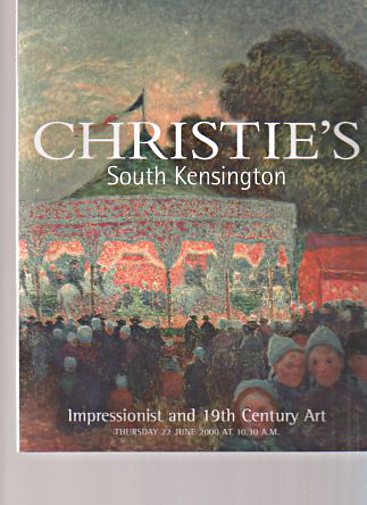 Christies June 2000 Impressionist and 19th Century Art - Click Image to Close