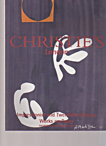 Christies 1999 Impressionist & 20th Century Works on Paper