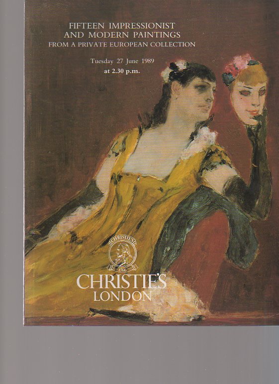 Christies 1989 Fifteen Impressionist & Modern Paintings
