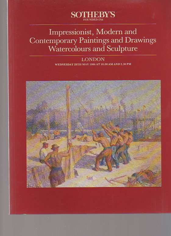 Sothebys May 1986 Impressionist Modern & Contemporary Paintings