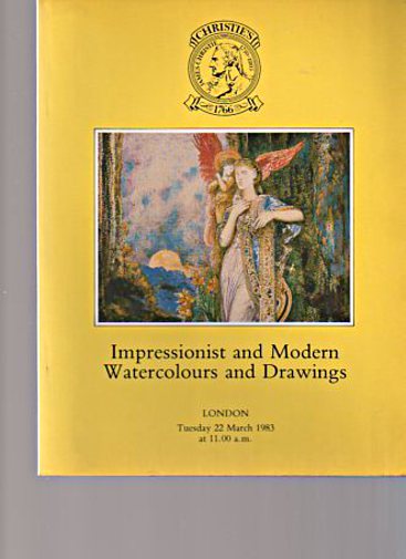 Christies 1983 Impressionist & Modern Watercolours & Drawings - Click Image to Close