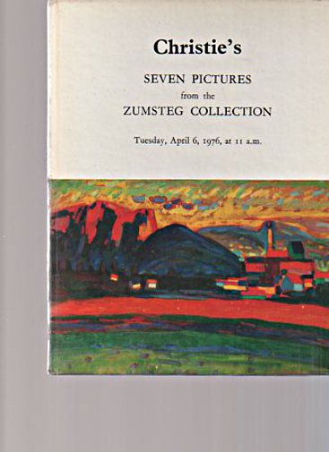 Christies 1976 Seven Pictures from the Zumsteg Collection - Click Image to Close