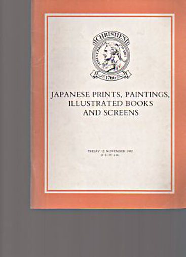 Christies 1982 Japanese Prints, Paintings, Books & Screens