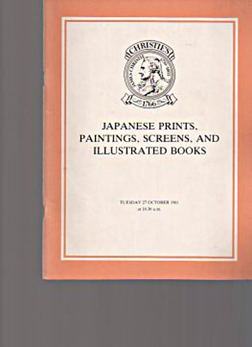 Christies 1981 Japanese Prints, Paintings, Books & Screens