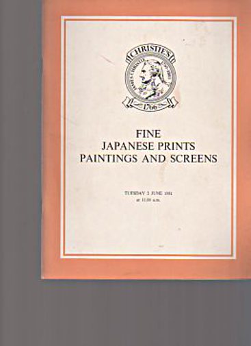 Christies June 1981 Fine Japanese Prints, Paintings & Screens
