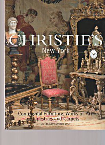Christies September 2001 Continental Furniture, Works of Art, Carpets