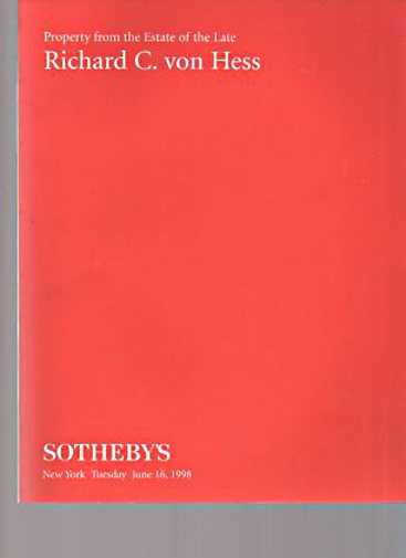 Sothebys 1998 Property from the Estate of Richard C. von Hess