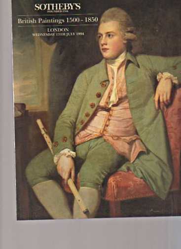 Sothebys 1994 British Paintings 1500 -1850