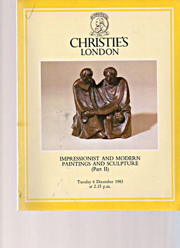 Christies December 1983 Impressionist & Modern Paintings, Sculpture Pt II