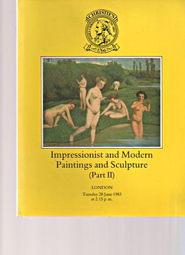 Christies 1983 Impressionist & Modern Paintings, Sculpture Pt II