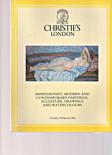 Christies 1986 Impressionist, Modern & Contemporary Paintings
