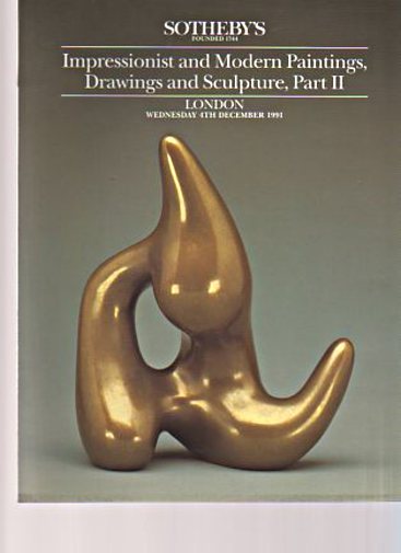 Sothebys 1991 Impressionist & Modern Paintings Part II
