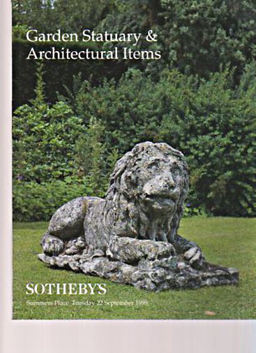 Sothebys 1998 Garden Statuary & Architectural Items - Click Image to Close