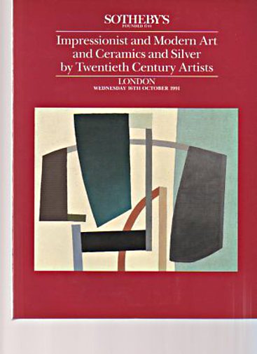 Sothebys 1991 Impressionist & Modern Art, Ceramics, Silver