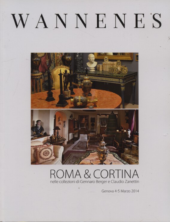 Wannenes March 2014 Roma & Cortina - Collections of Berger & Zanettin