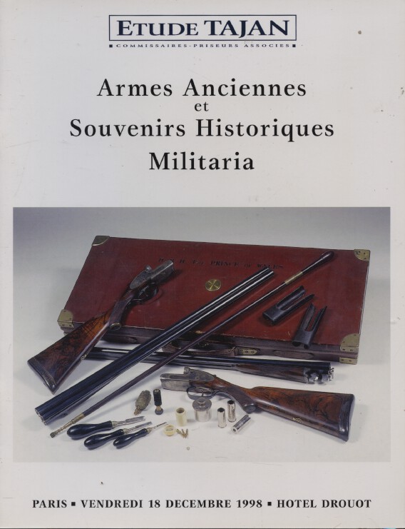 Tajan December 1998 Historic Arms and Souvenirs, Militaria