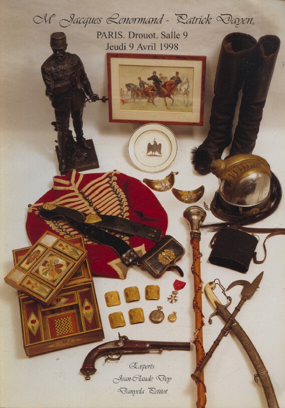 Lenormand & Dayen April 1998 Arms, Militaria, Military Library, Figurines