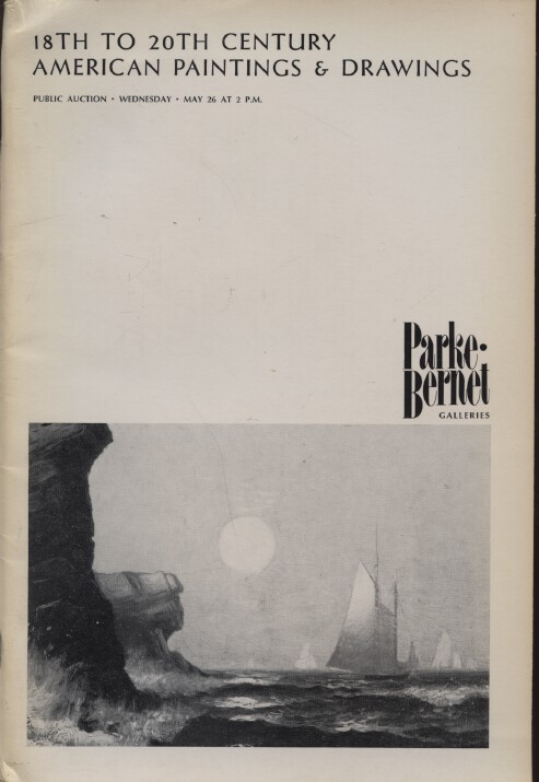 Parke-Bernet May 1971 19th to 20th Century American Paintings & Drawings